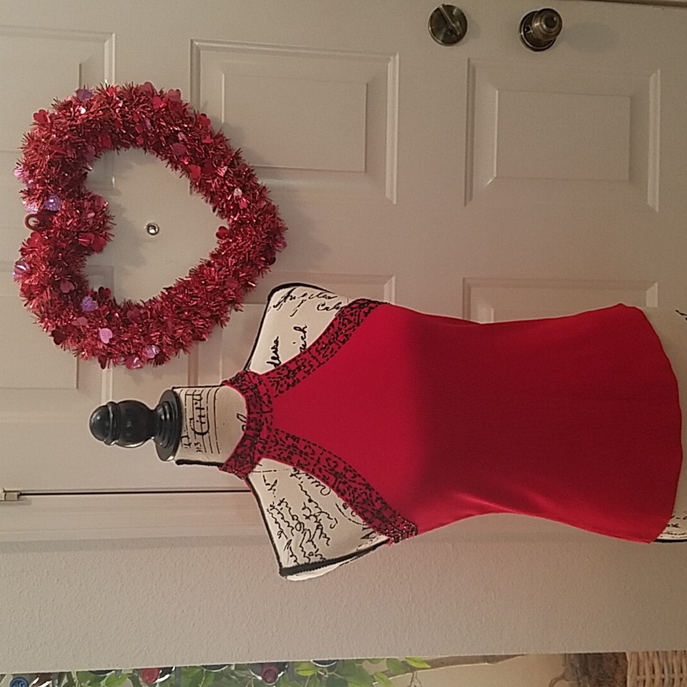 Sexy Red Knit Sequin Top